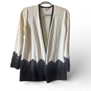 Nordstrom Black and Cream Cardigan